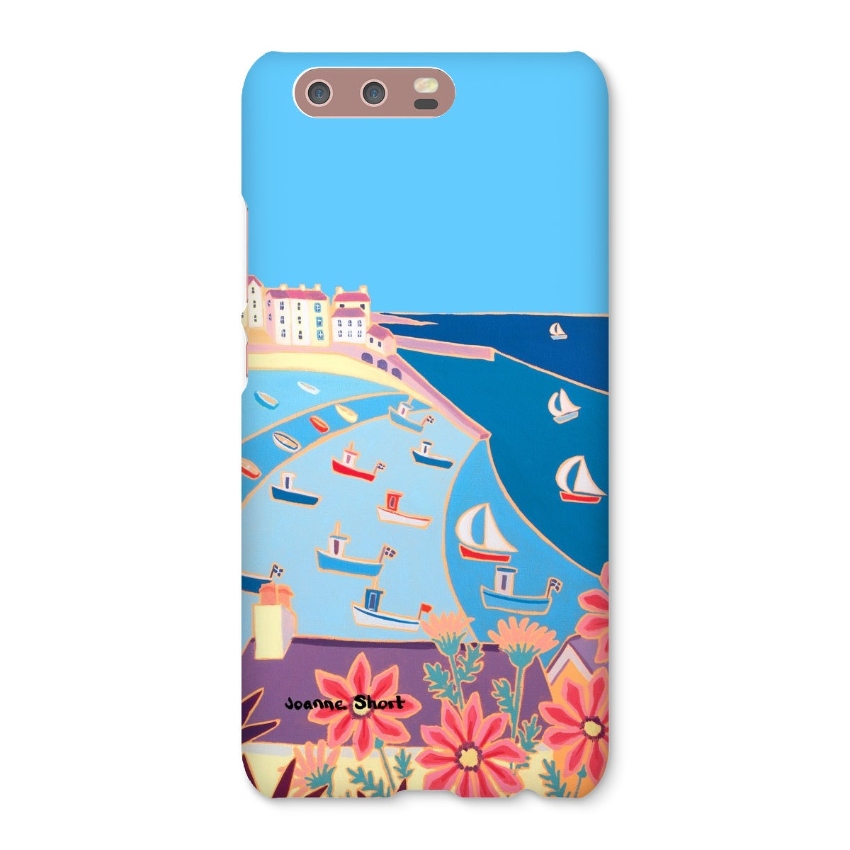 Snap Art Phone Case. St Ives Harbour. Artist Joanne Short. Cornwall Art Gallery
