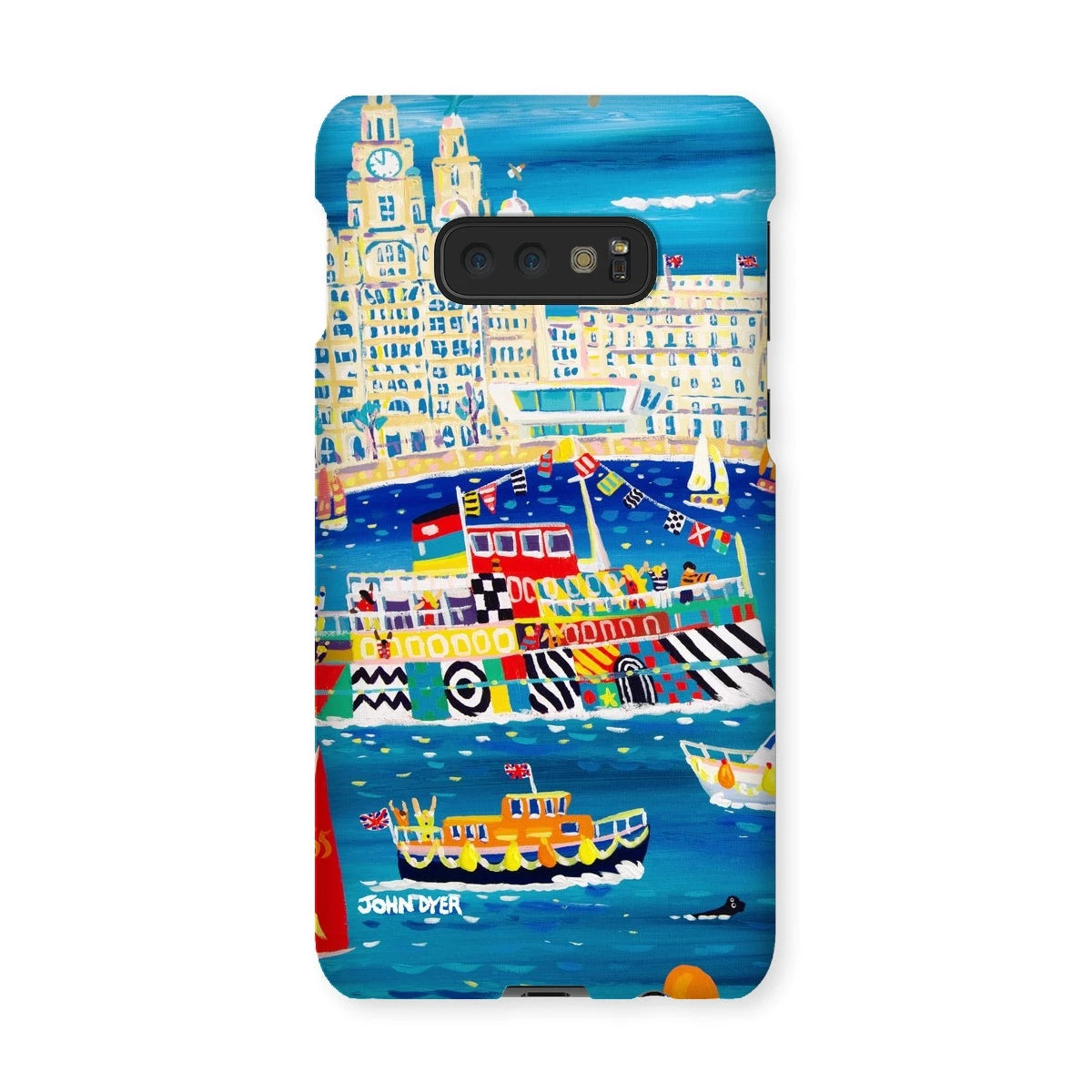 Snap Art Phone Case. Liverpool Mersey River Dazzle Ferry. Artist John Dyer. Cornwall Art Gallery John Dyer