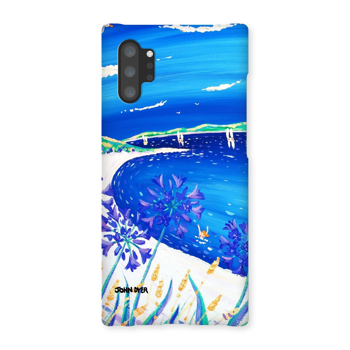 Snap Art Phone Case. Agapanthus Flowers, Tresco. Artist John Dyer. Cornwall Art Gallery.