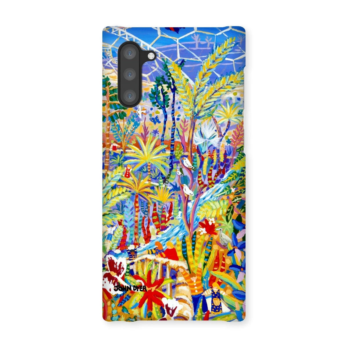 Snap Art Phone Case. Eden Project Rainforest. Artist John Dyer. Cornwall Art Gallery John Dyer
