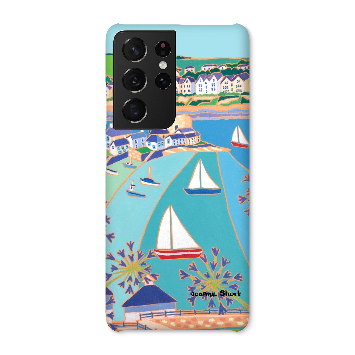 Snap Art Phone Case. Polruan & Fowey River. Artist Joanne Short. Cornwall Art Gallery
