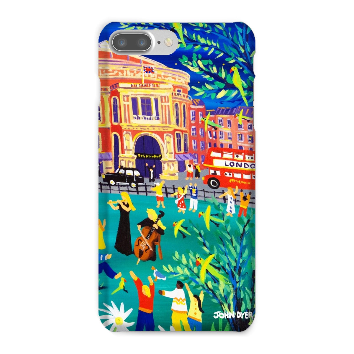 Snap Art Phone Case. Royal Albert Hall, Hyde park, London. Musicians. Artist John Dyer. Cornwall Art Gallery