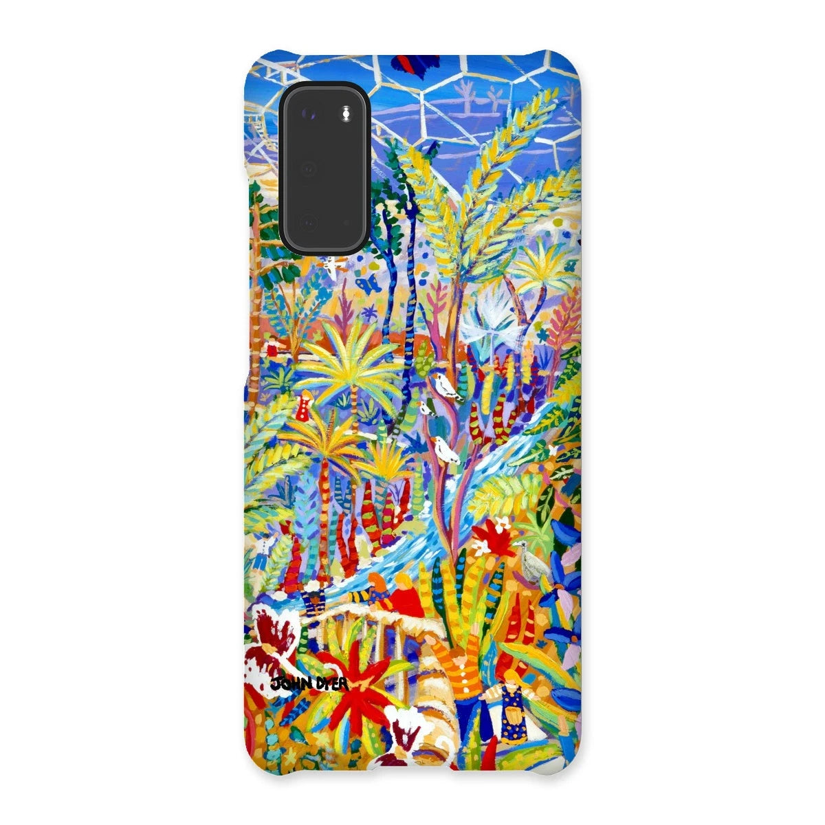 Snap Art Phone Case. Eden Project Rainforest. Artist John Dyer. Cornwall Art Gallery John Dyer