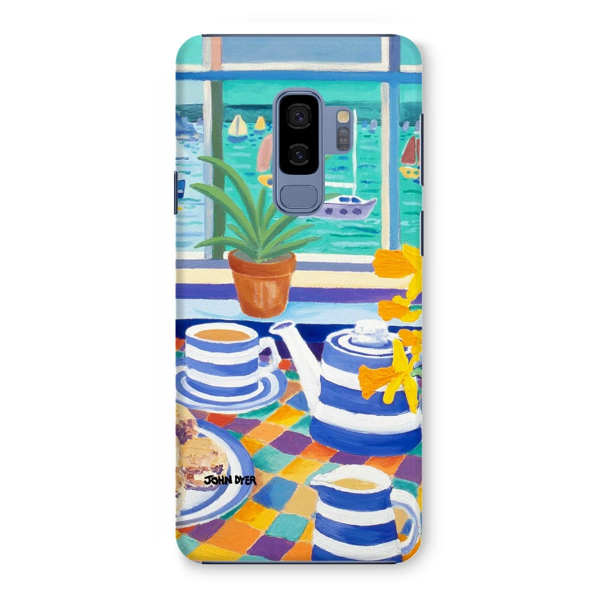 Snap Art Phone Case. Cornishware. Artist John Dyer. Cornwall Art Gallery John Dyer