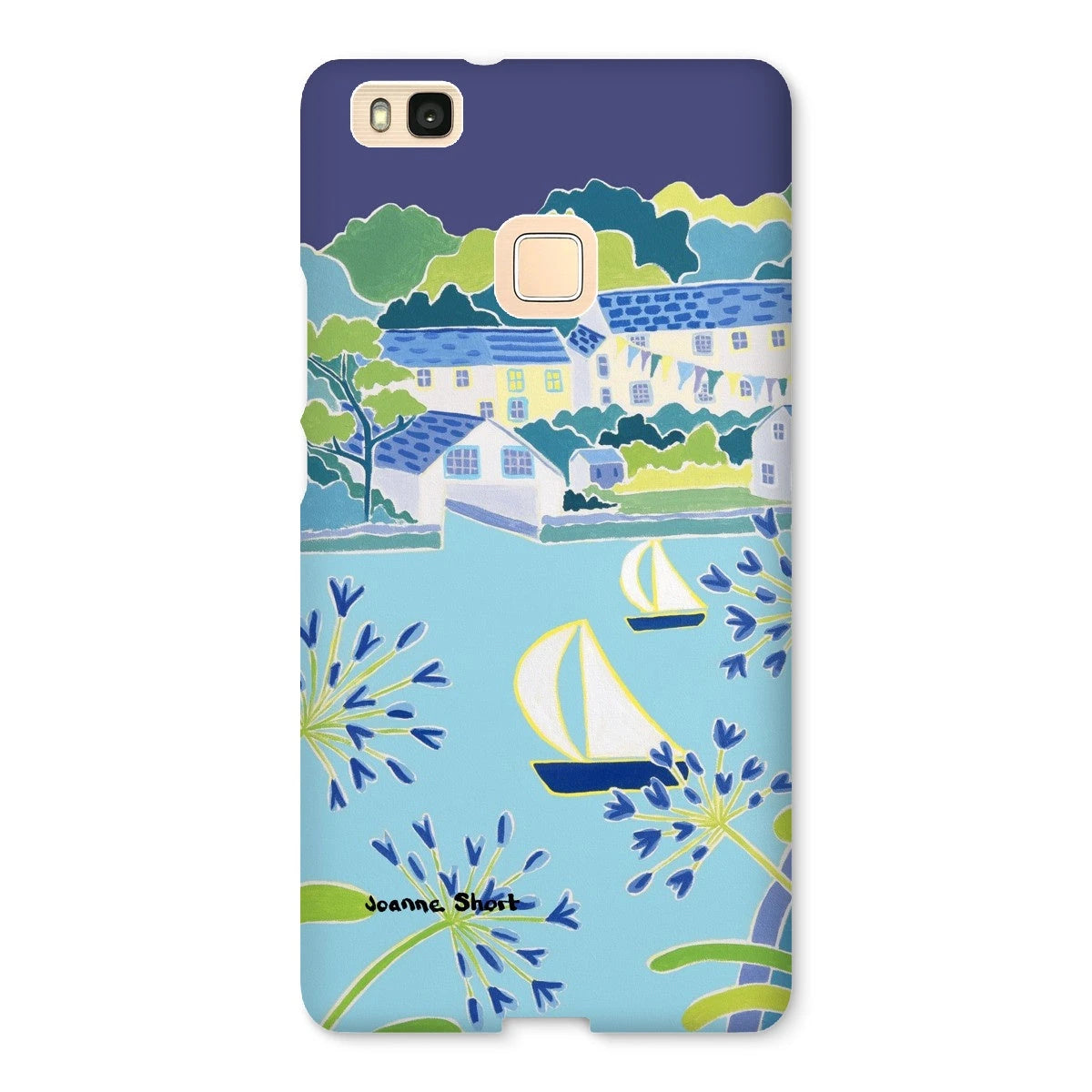 Snap Art Phone Case. Helford River & Village. Artist Joanne Short. Cornwall Art Gallery Joanne Short