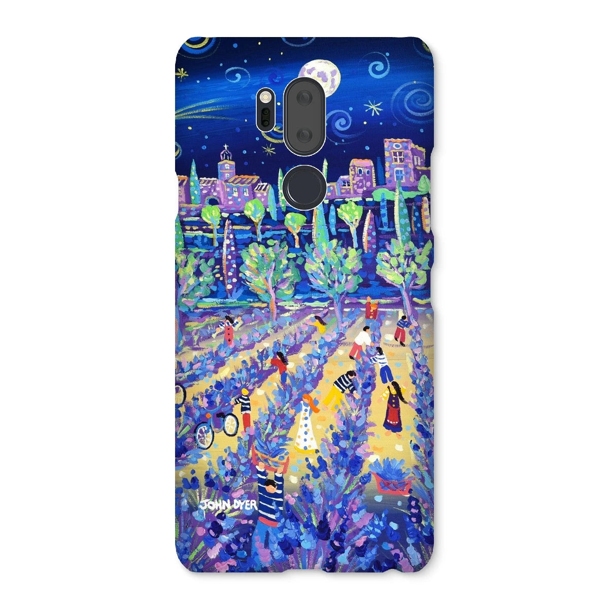 Snap Art Phone Case. Lavender Pickers, Provence, France. Artist John Dyer. Cornwall Art Gallery. John Dyer