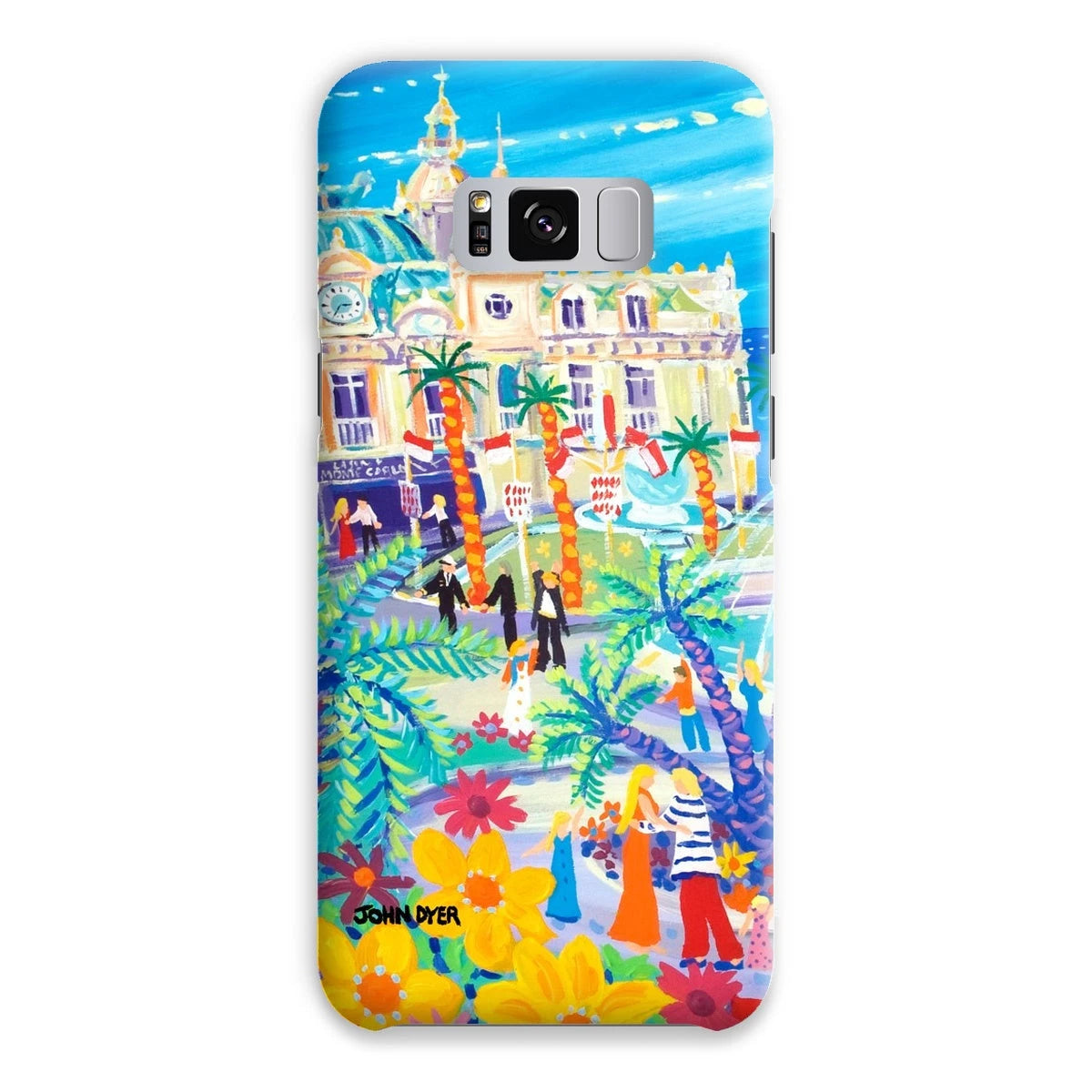 Snap Art Phone Case. Casino Square, Monaco. Artist John Dyer. Cornwall Art Gallery John Dyer
