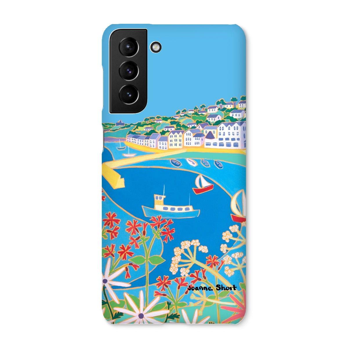 Snap Art Phone Case. St Mawes. Artist Joanne Short. Cornwall Art Gallery