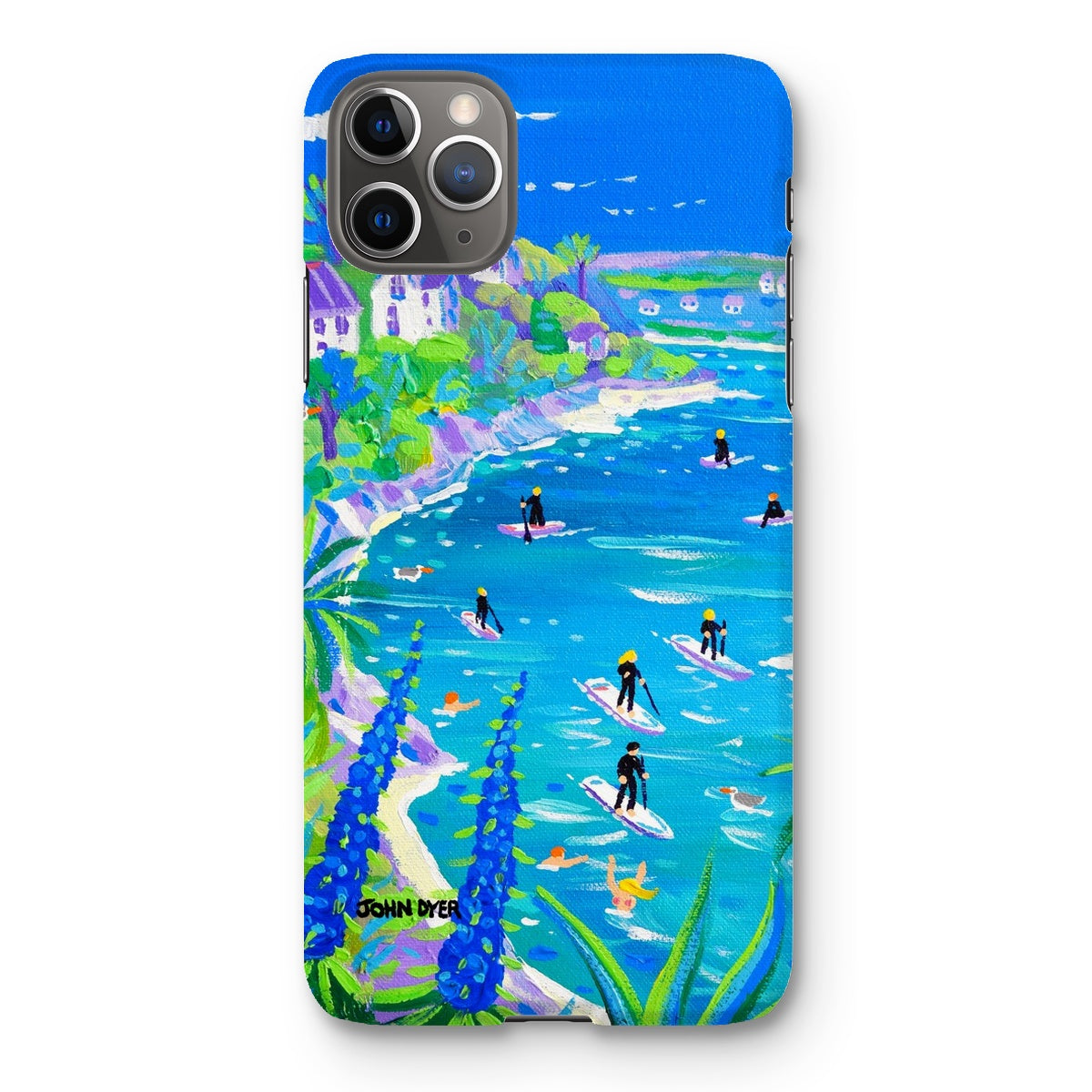 Snap Art Phone Case. SUP Paddleboarding, Gannel Estuary, Newquay. Artist John Dyer. Cornwall Art Gallery