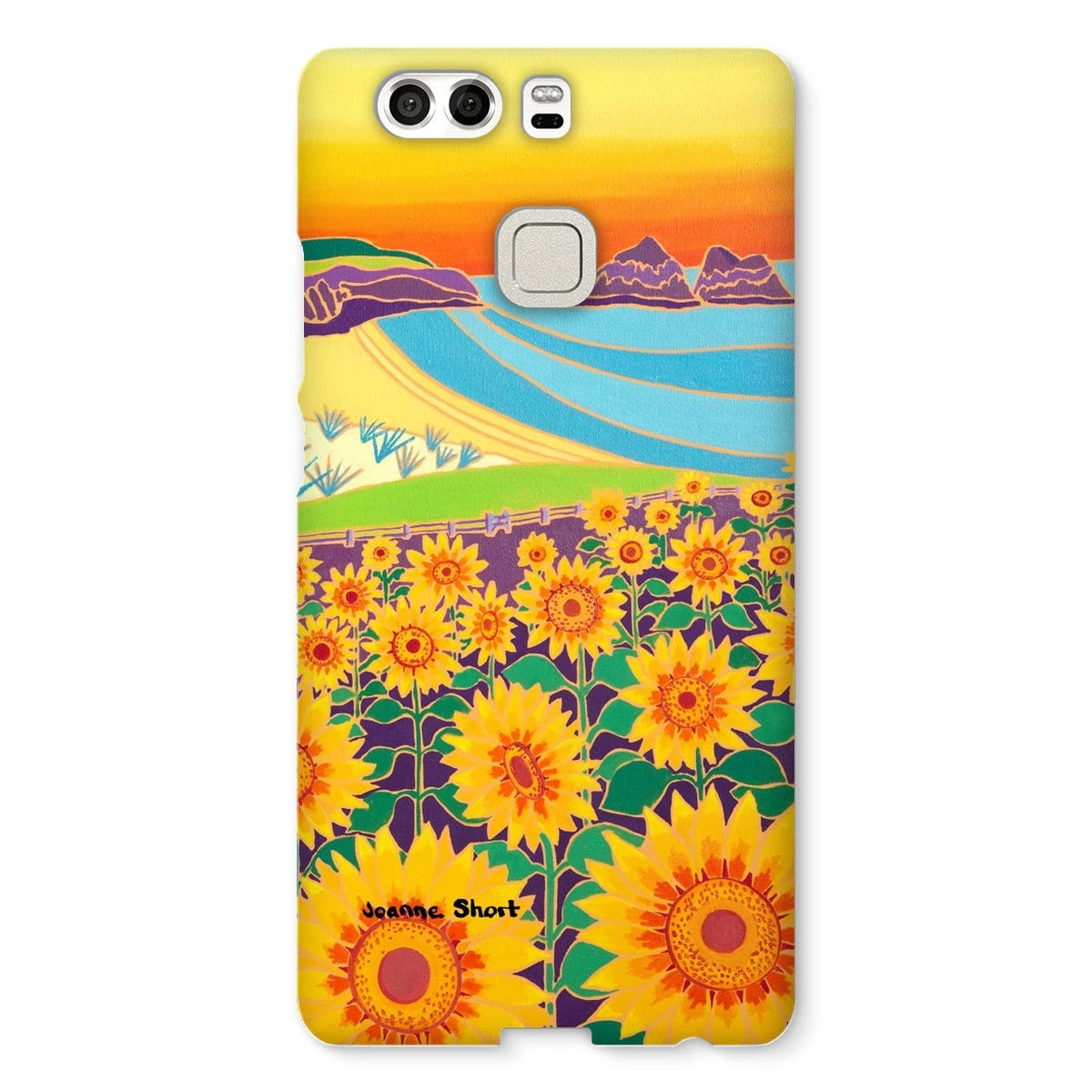 Snap Art Phone Case. Sunflowers, Holywell Bay. Artist Joanne Short. Cornwall Art Gallery Joanne Short