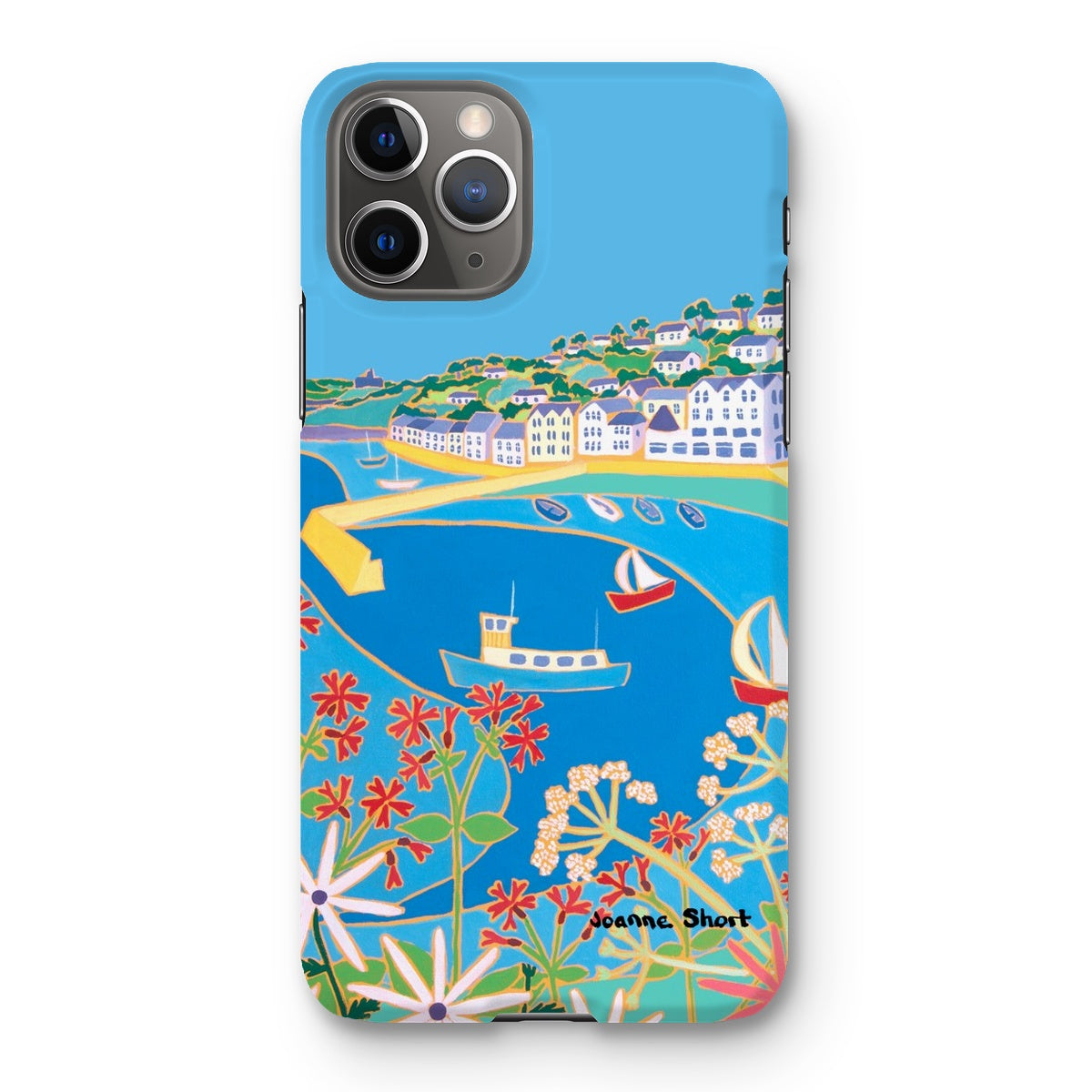 Snap Art Phone Case. St Mawes. Artist Joanne Short. Cornwall Art Gallery