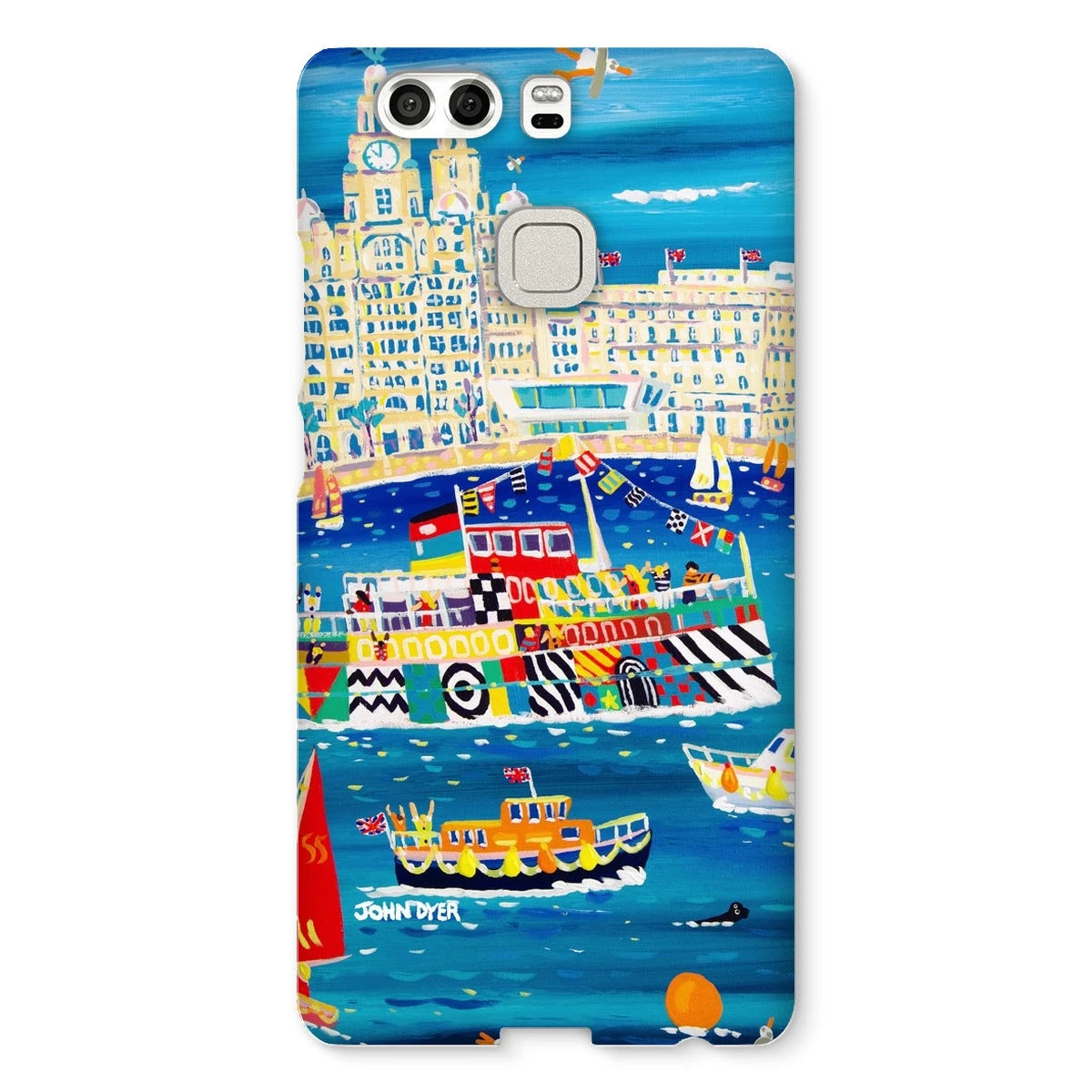 Snap Art Phone Case. Liverpool Mersey River Dazzle Ferry. Artist John Dyer. Cornwall Art Gallery John Dyer