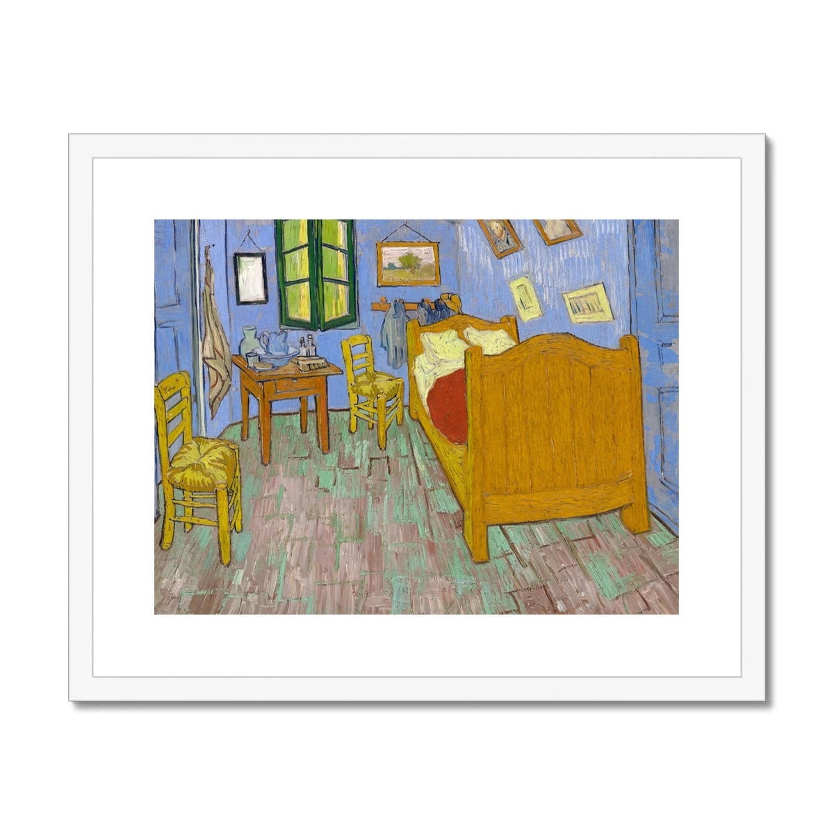 Vincent Van Gogh Framed Open Edition Art Print. 'The Bedroom'. Art Gallery Historic Art Vincent Van Gogh