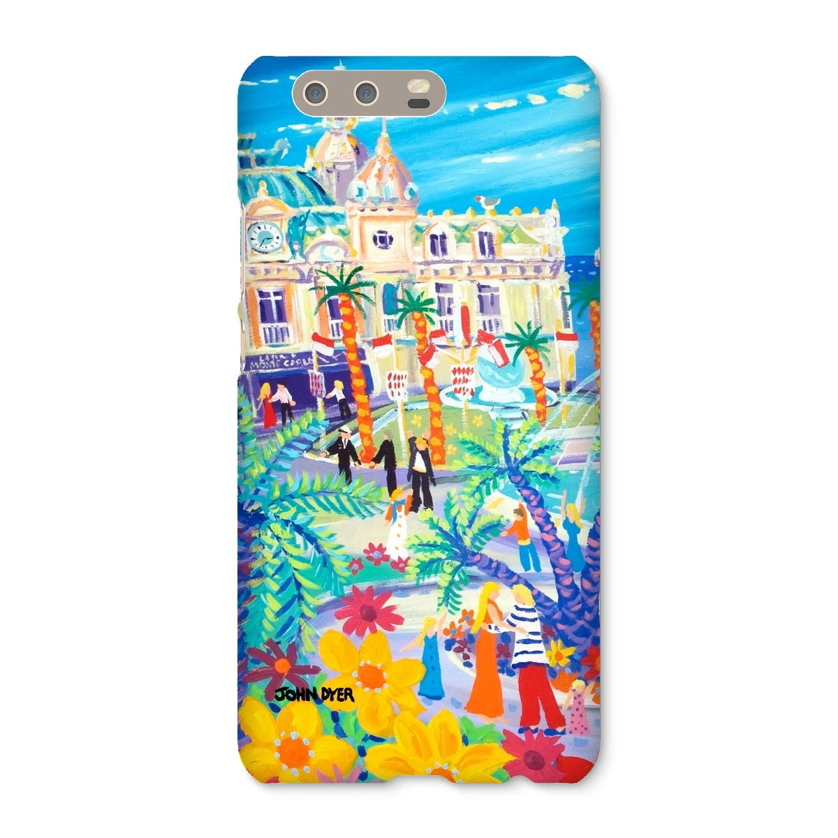 Snap Art Phone Case. Casino Square, Monaco. Artist John Dyer. Cornwall Art Gallery John Dyer