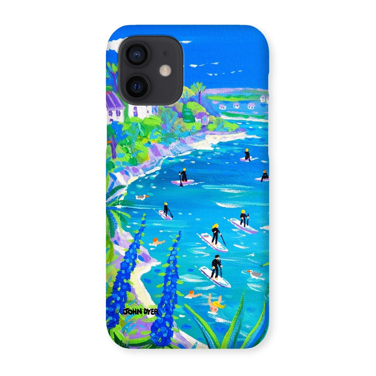 Snap Art Phone Case. SUP Paddleboarding, Gannel Estuary, Newquay. Artist John Dyer. Cornwall Art Gallery John Dyer