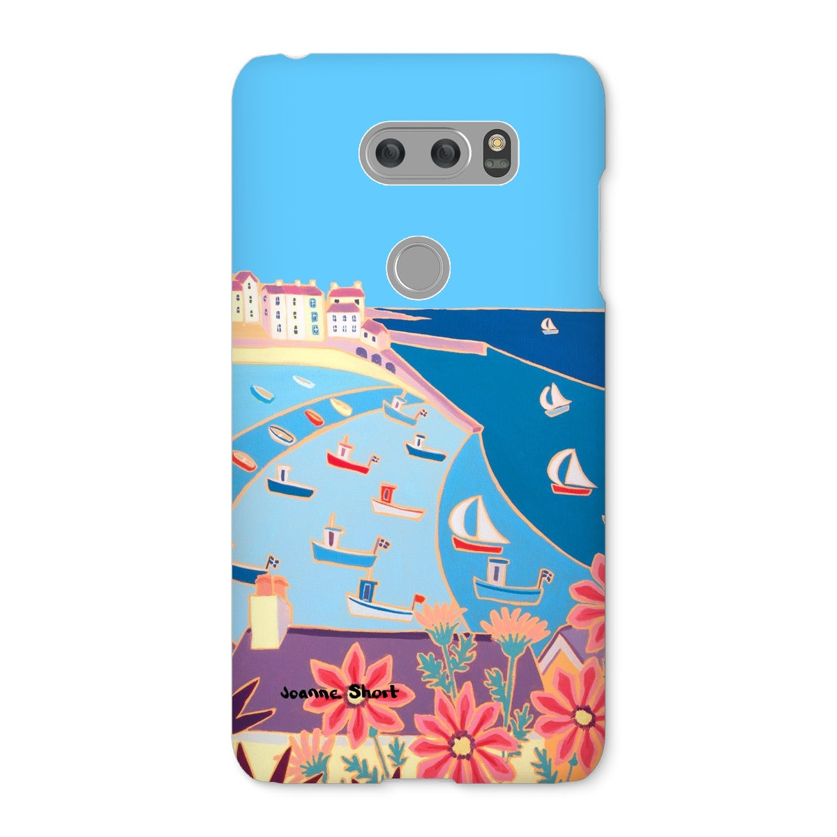 Snap Art Phone Case. St Ives Harbour. Artist Joanne Short. Cornwall Art Gallery