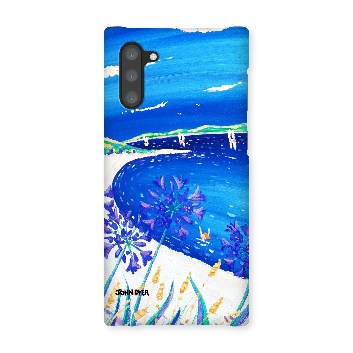 Snap Art Phone Case. Agapanthus Flowers, Tresco. Artist John Dyer. Cornwall Art Gallery.