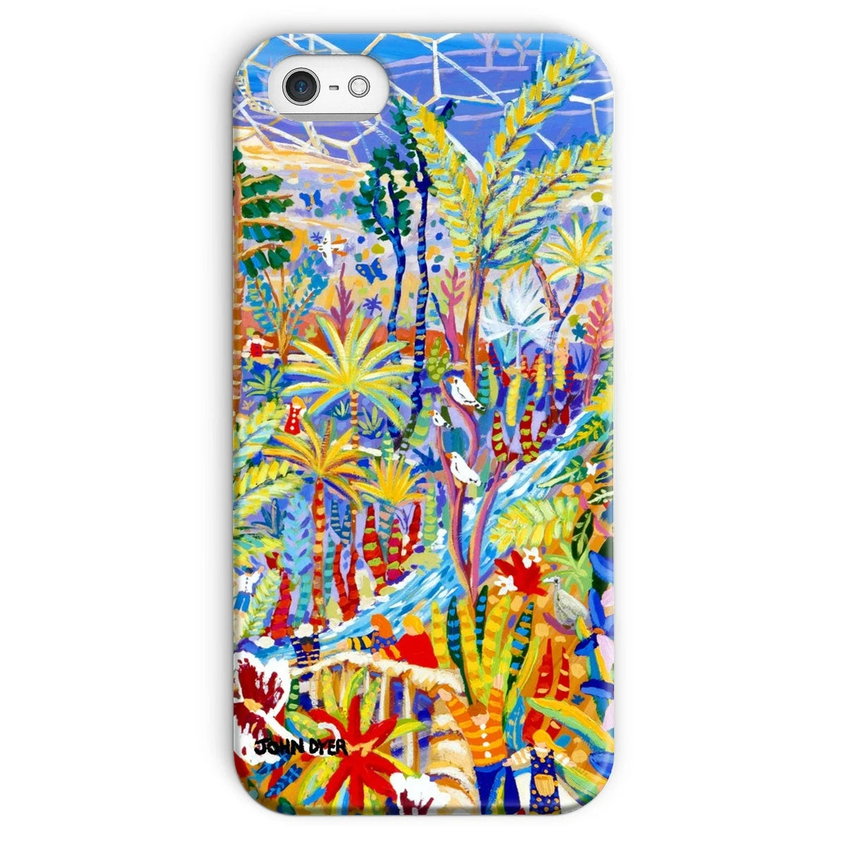 Snap Art Phone Case. Eden Project Rainforest. Artist John Dyer. Cornwall Art Gallery John Dyer