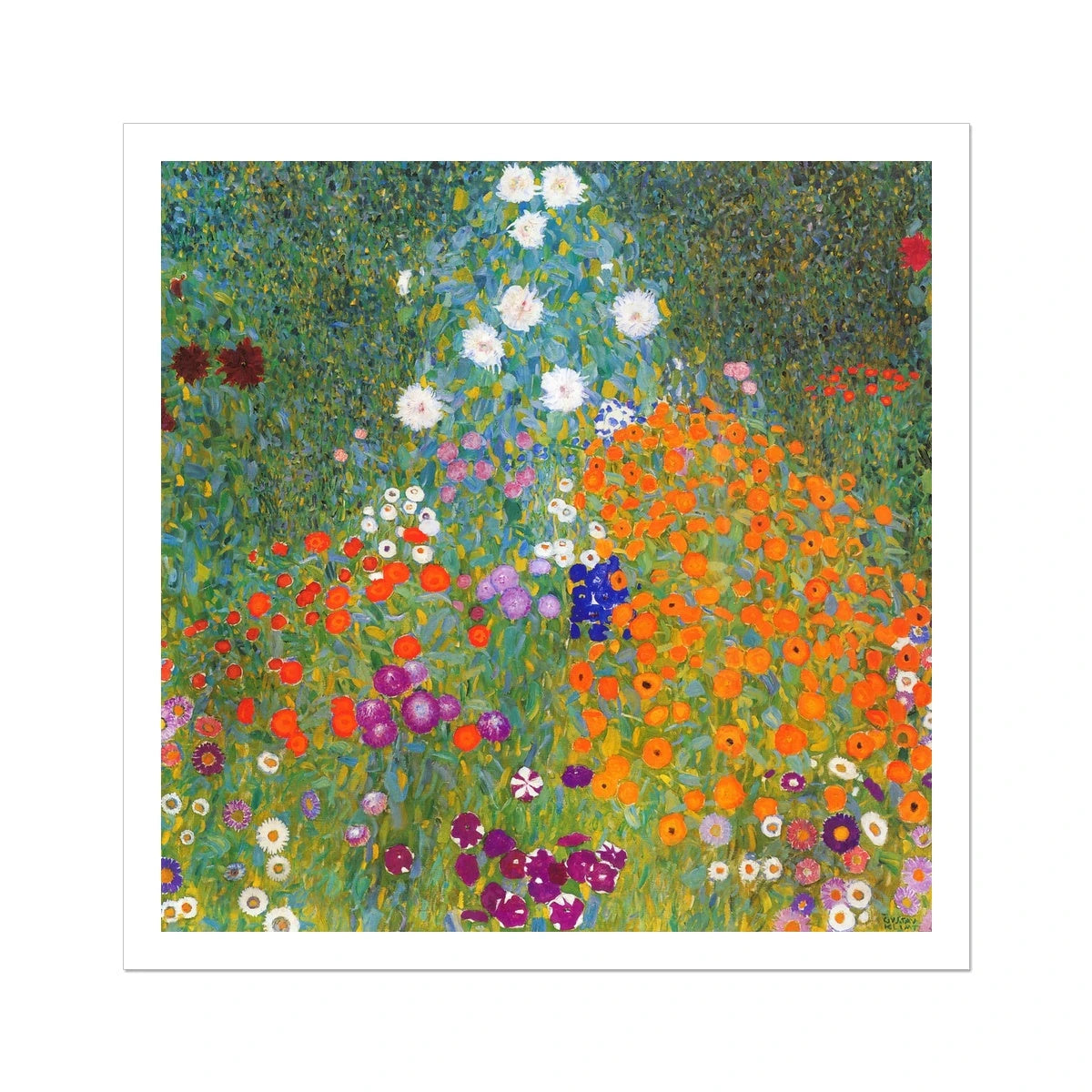 Gustav Klimt Open Edition Art Print. 'Bauerngarten' (Cottage Garden) . Art Gallery Historic Art Gustav Klimt