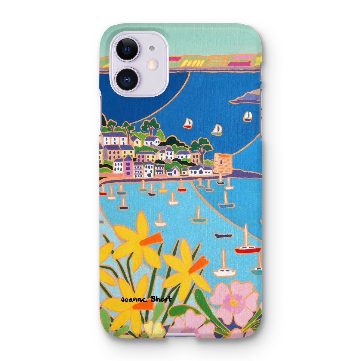 Snap Art Phone Case. Polruan, Fowey River. Artist Joanne Short. Cornwall Art Gallery