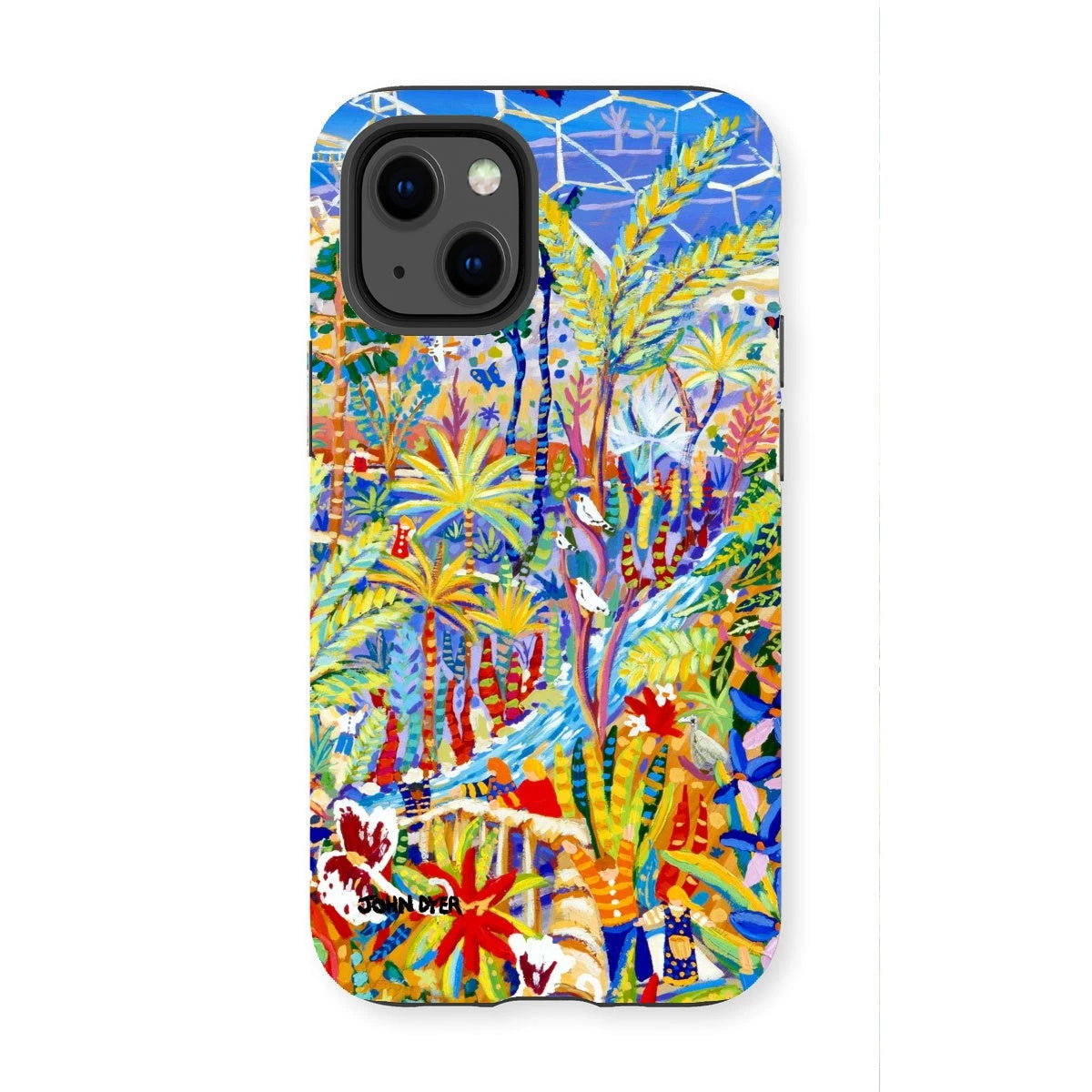 Tough Art Phone Case. Eden Project Rainforest. Artist John Dyer. Cornwall Art Gallery John Dyer