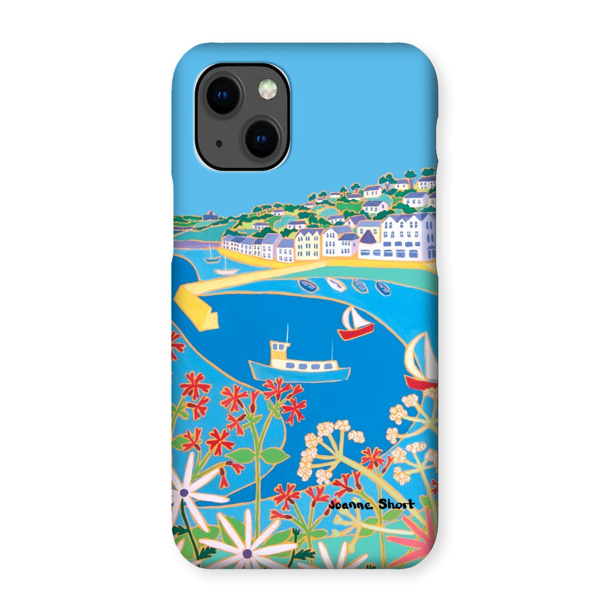 Snap Art Phone Case. St Mawes. Artist Joanne Short. Cornwall Art Gallery
