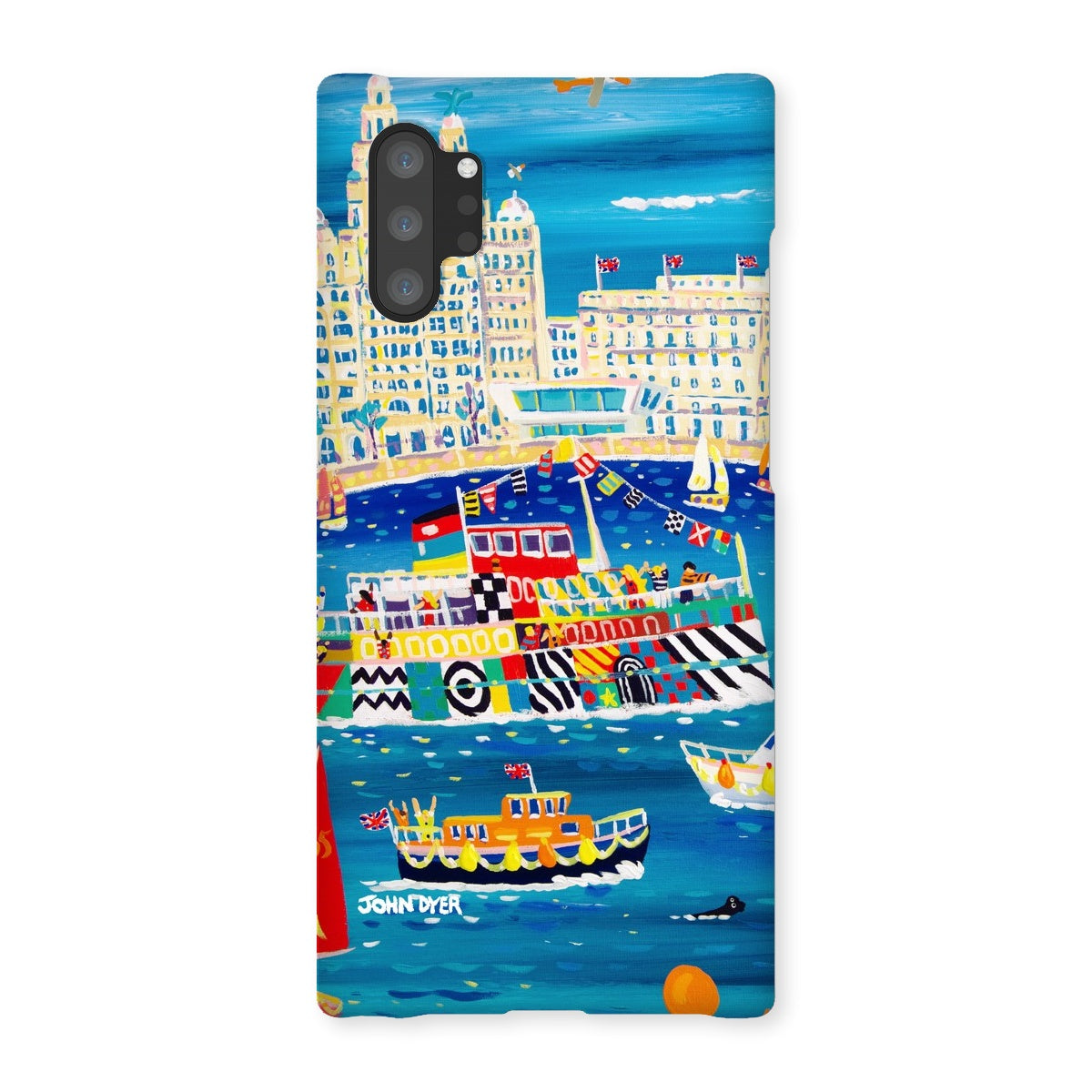Snap Art Phone Case. Liverpool Mersey River Dazzle Ferry. Artist John Dyer. Cornwall Art Gallery