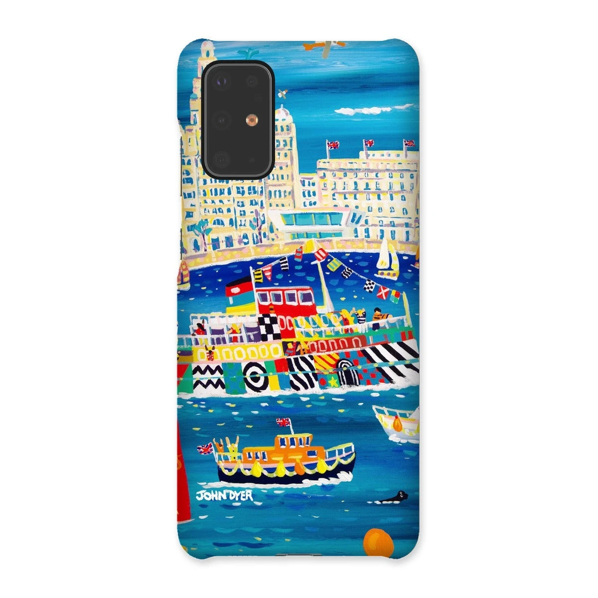 Snap Art Phone Case. Liverpool Mersey River Dazzle Ferry. Artist John Dyer. Cornwall Art Gallery John Dyer