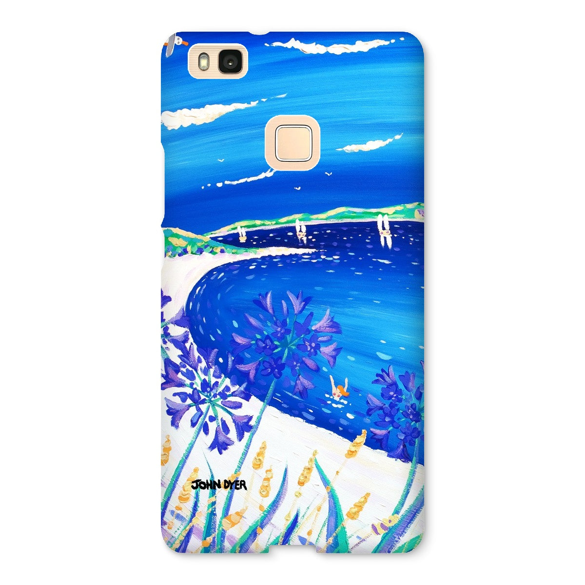 Snap Art Phone Case. Agapanthus Flowers, Tresco. Artist John Dyer. Cornwall Art Gallery.