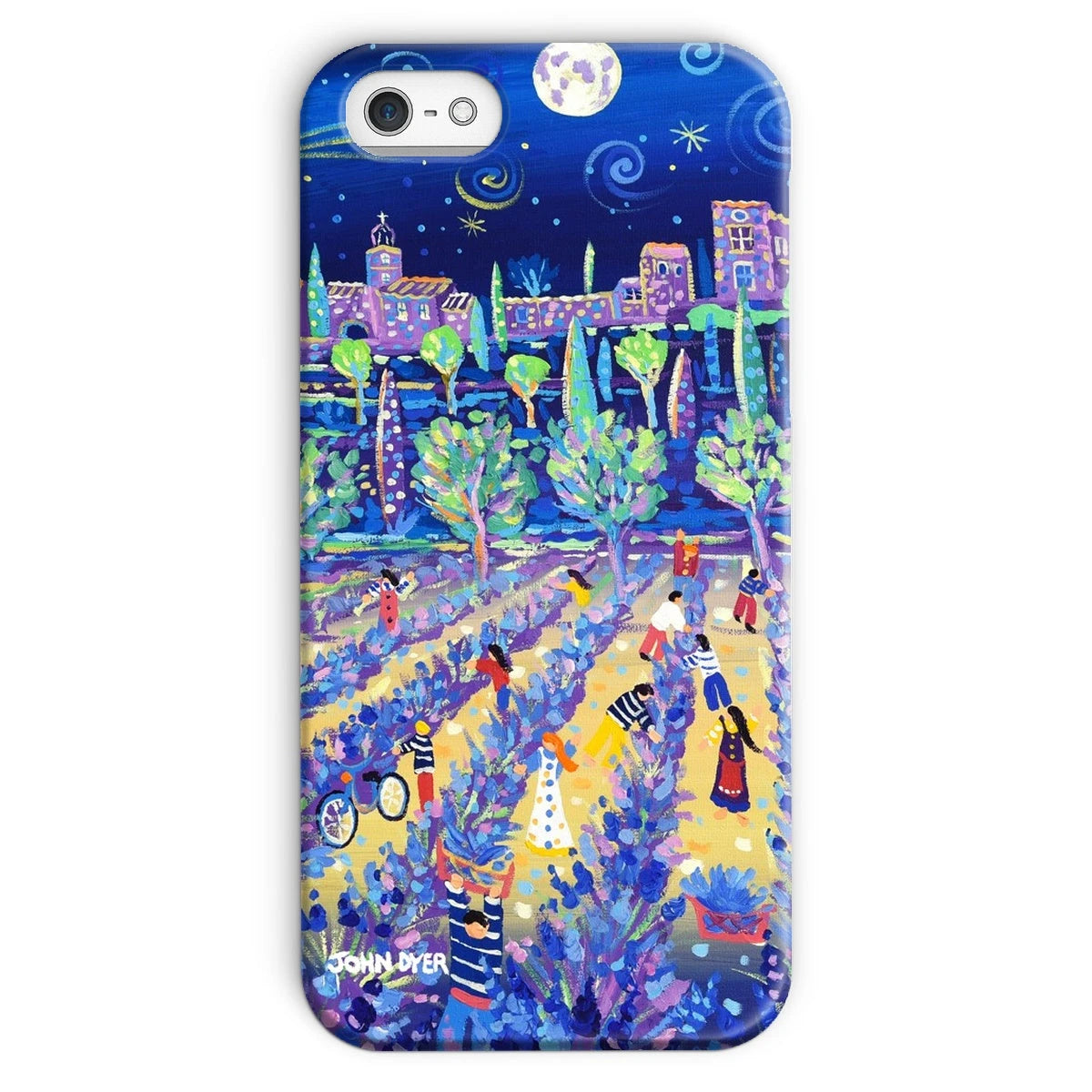 Snap Art Phone Case. Lavender Pickers, Provence, France. Artist John Dyer. Cornwall Art Gallery. John Dyer