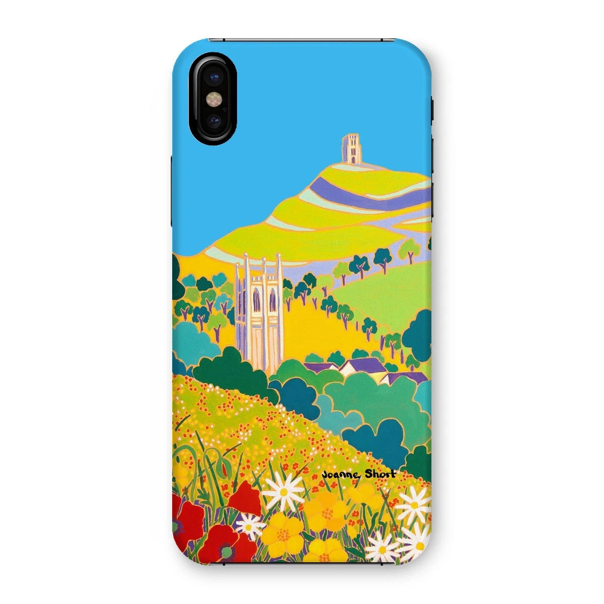 Snap Art Phone Case. Glastonbury Tor, Somerset. Artist Joanne Short. Joanne Short