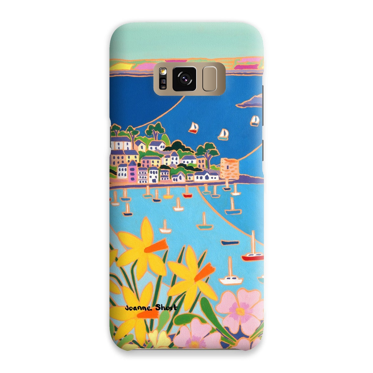 Snap Art Phone Case. Polruan, Fowey River. Artist Joanne Short. Cornwall Art Gallery