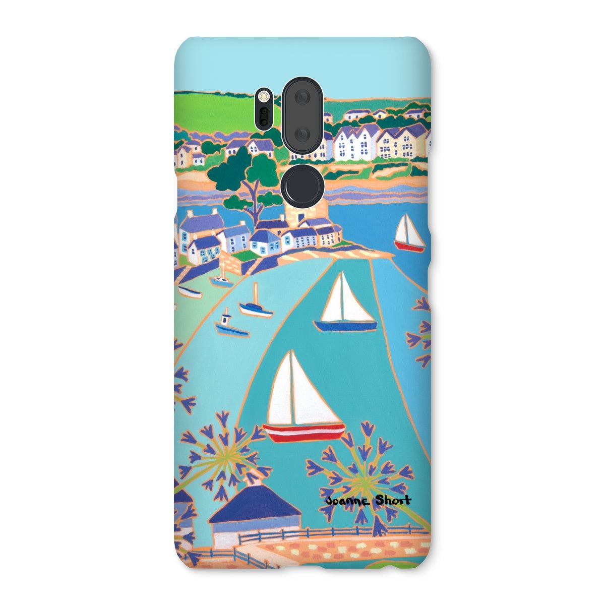 Snap Art Phone Case. Polruan & Fowey River. Artist Joanne Short. Cornwall Art Gallery