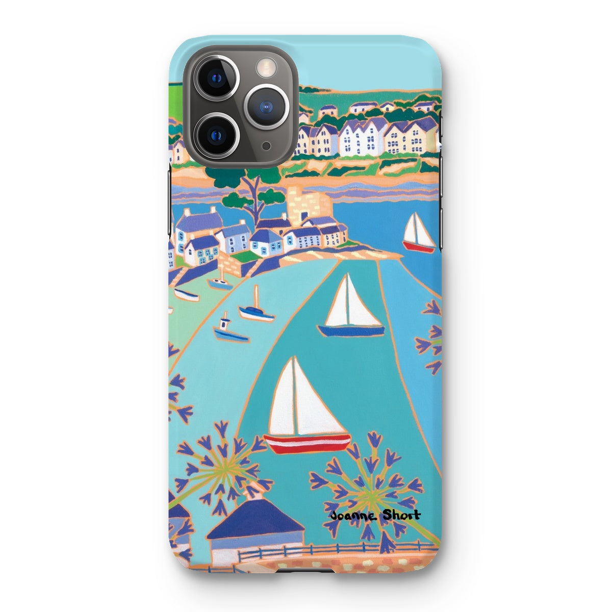 Snap Art Phone Case. Polruan & Fowey River. Artist Joanne Short. Cornwall Art Gallery