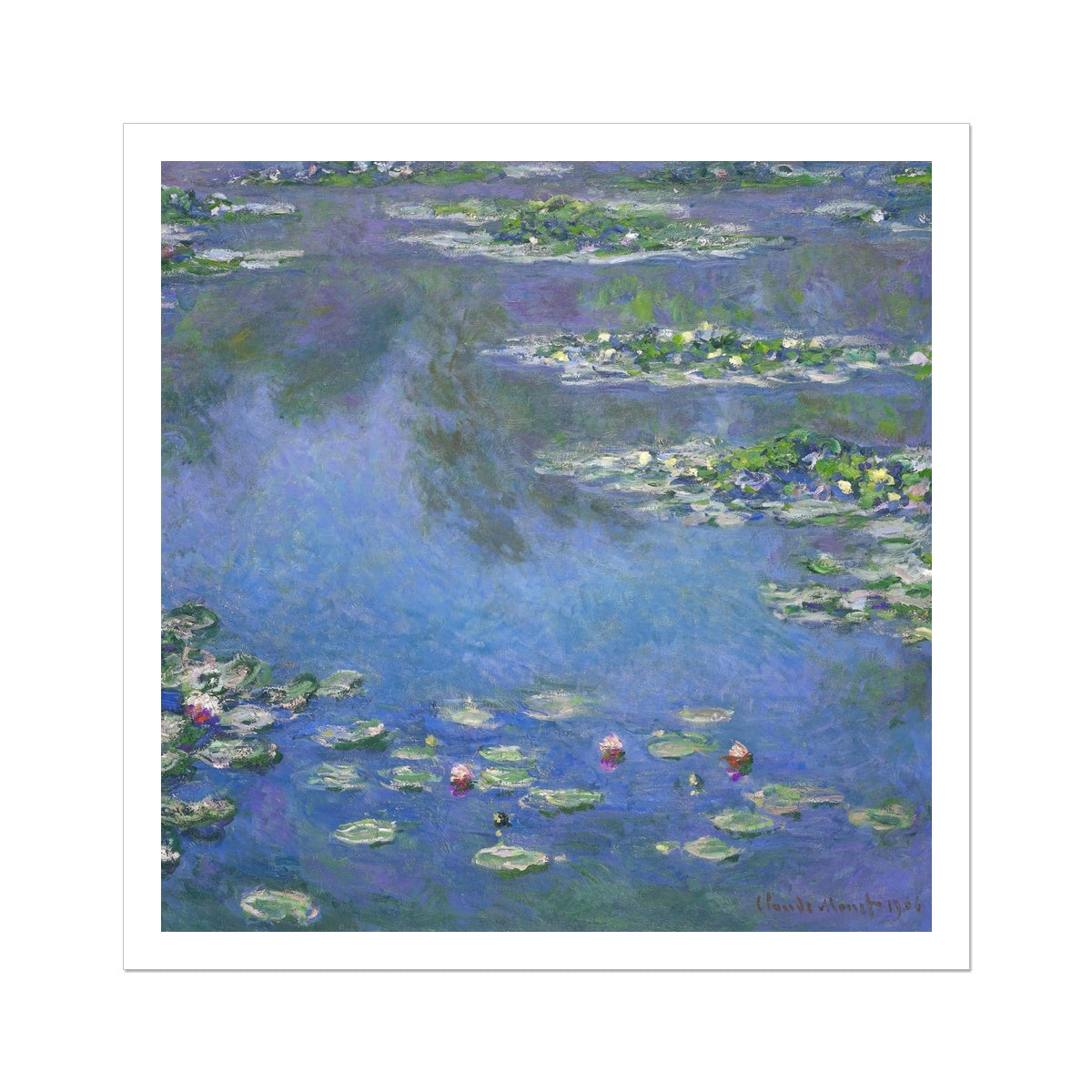 'Water Lilies' by Claude Monet. Open Edition Fine Art Print. Historic Art