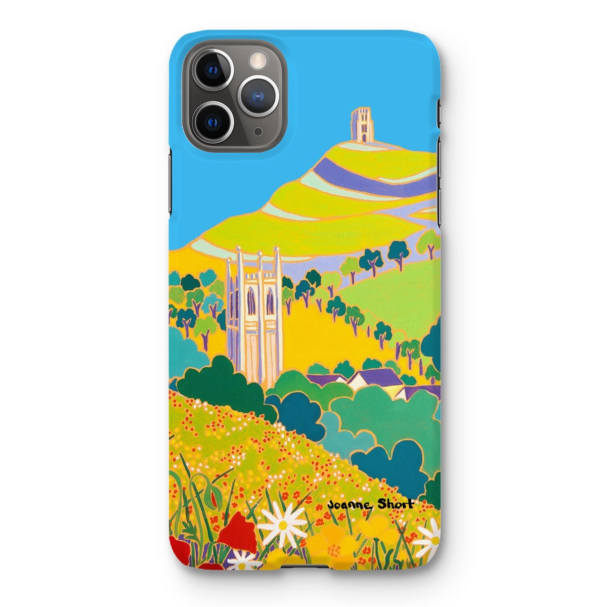 Snap Art Phone Case. Glastonbury Tor, Somerset. Artist Joanne Short.