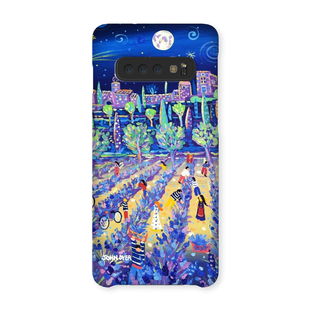 Snap Art Phone Case. Lavender Pickers, Provence, France. Artist John Dyer. Cornwall Art Gallery. John Dyer
