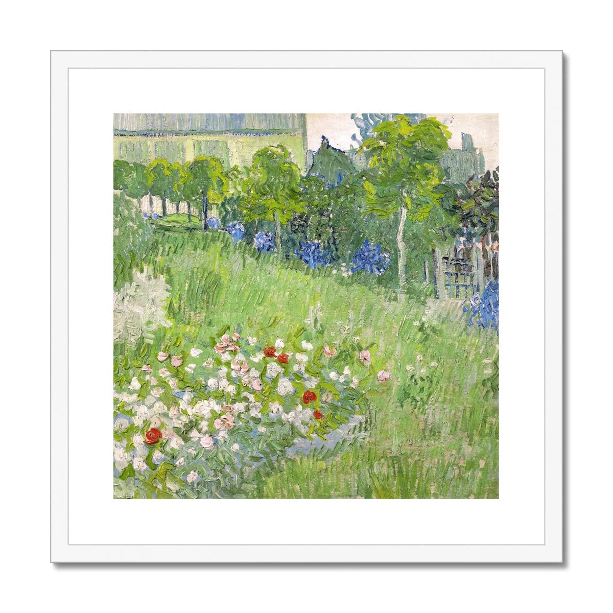 Vincent Van Gogh Framed Open Edition Art Print. 'Daubigny’s Garden'. Art Gallery Historic Art Vincent Van Gogh