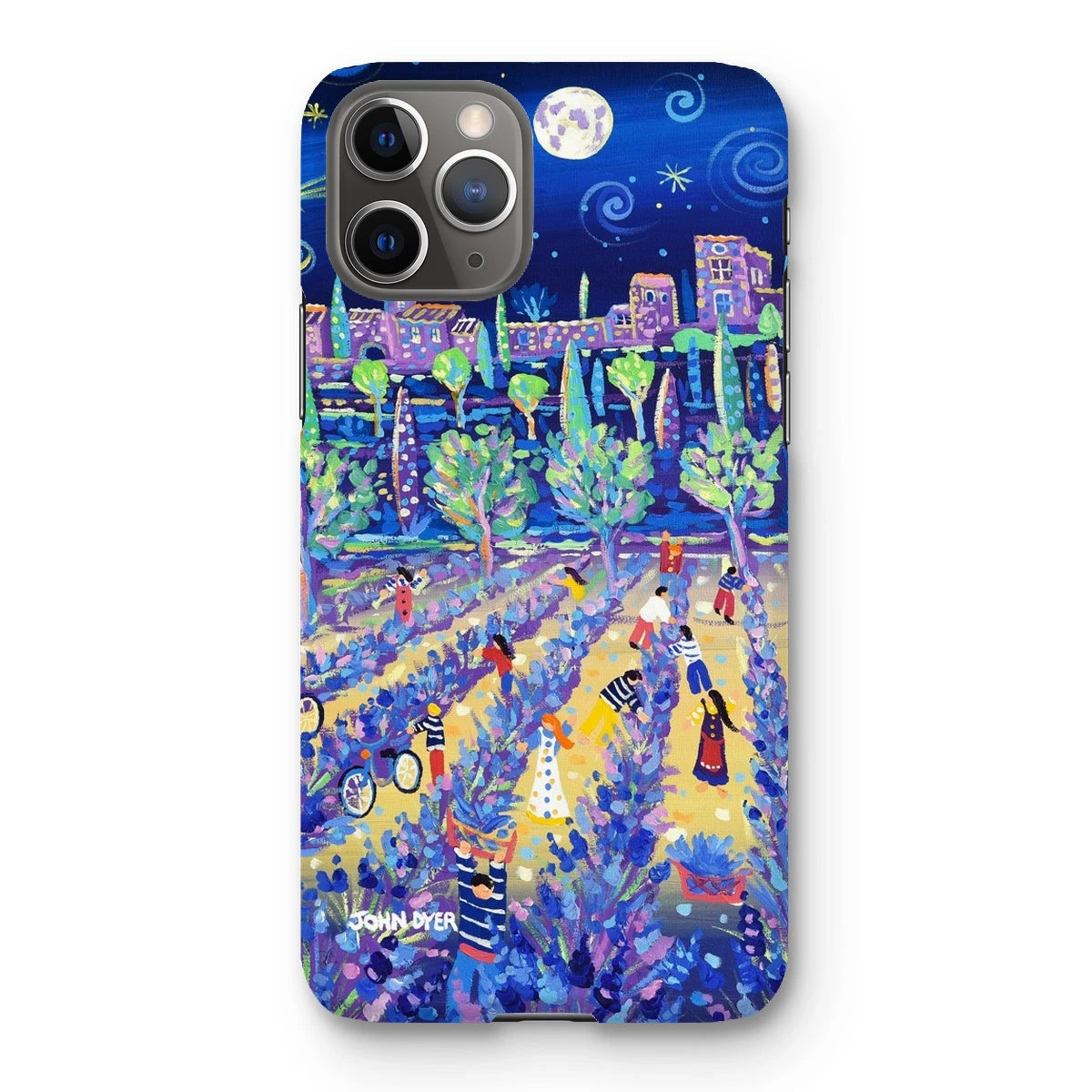 Snap Art Phone Case. Lavender Pickers, Provence, France. Artist John Dyer. Cornwall Art Gallery. John Dyer