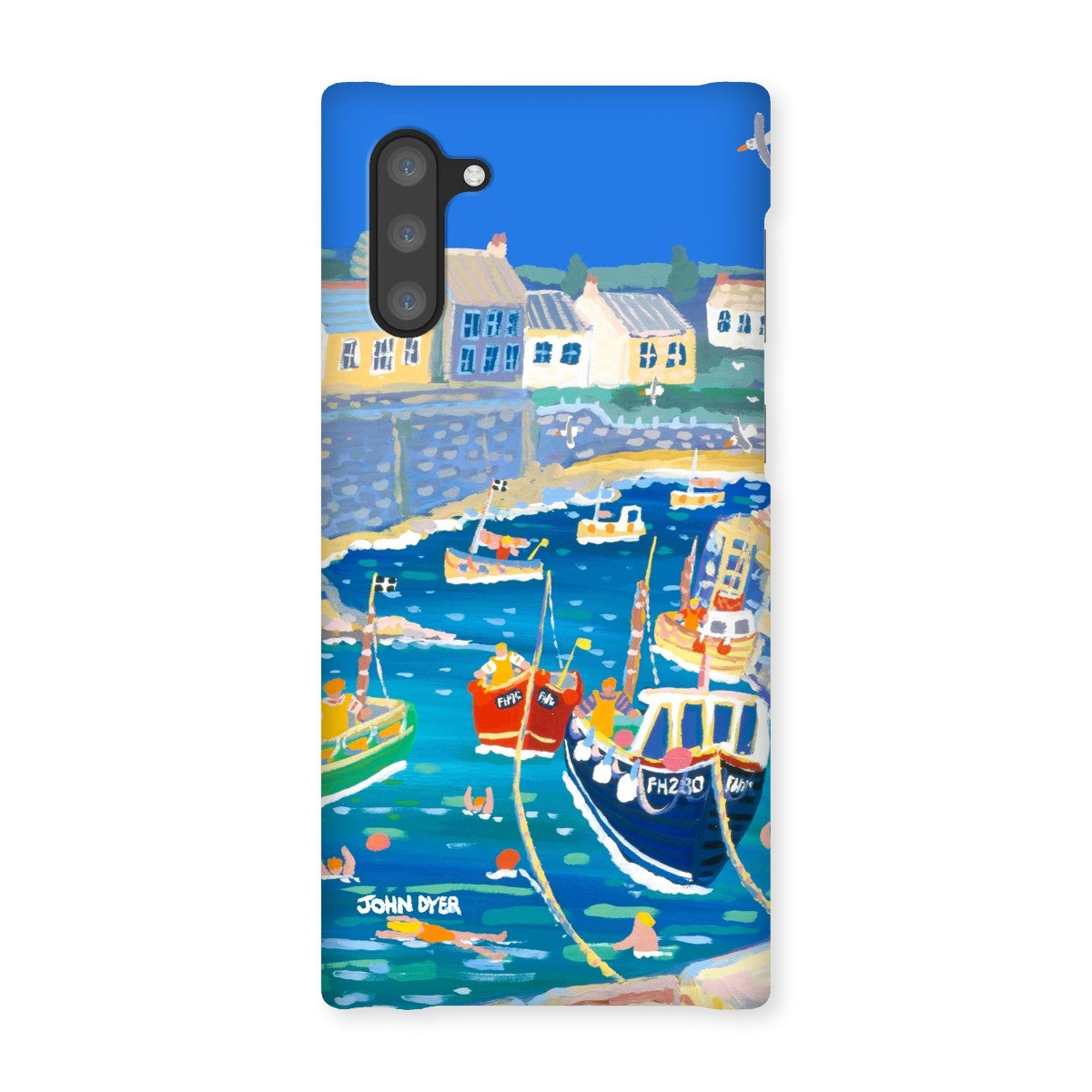 Snap Art Phone Case. Coverack Harbour. Artist John Dyer. Cornwall Art Gallery