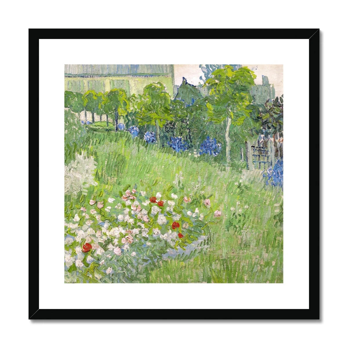 Vincent Van Gogh Framed Open Edition Art Print. 'Daubigny’s Garden'. Art Gallery Historic Art Vincent Van Gogh