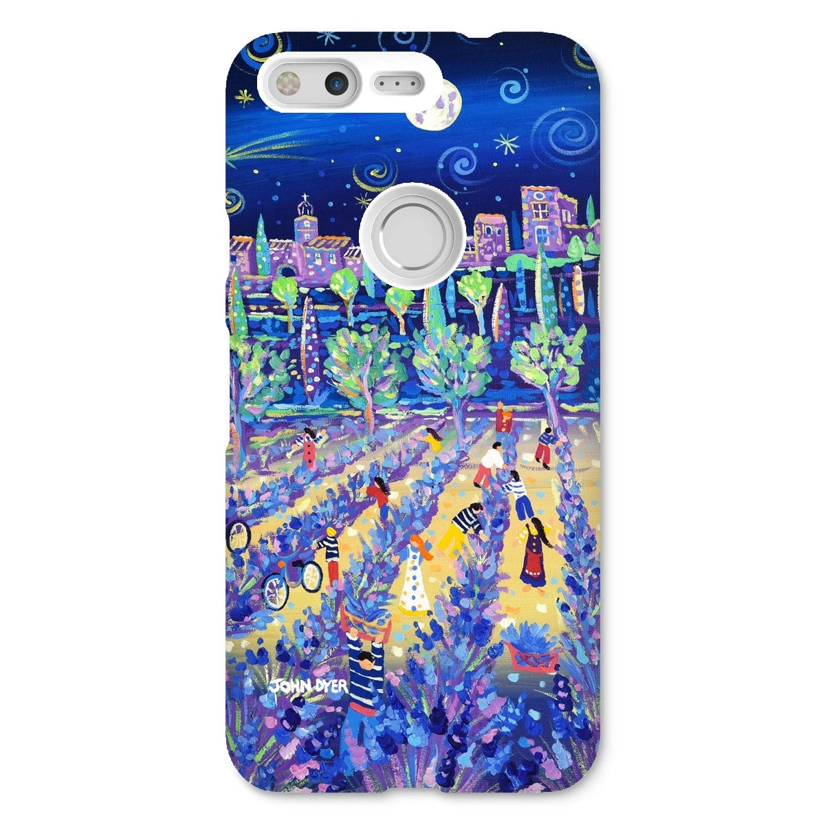Snap Art Phone Case. Lavender Pickers, Provence, France. Artist John Dyer. Cornwall Art Gallery. John Dyer