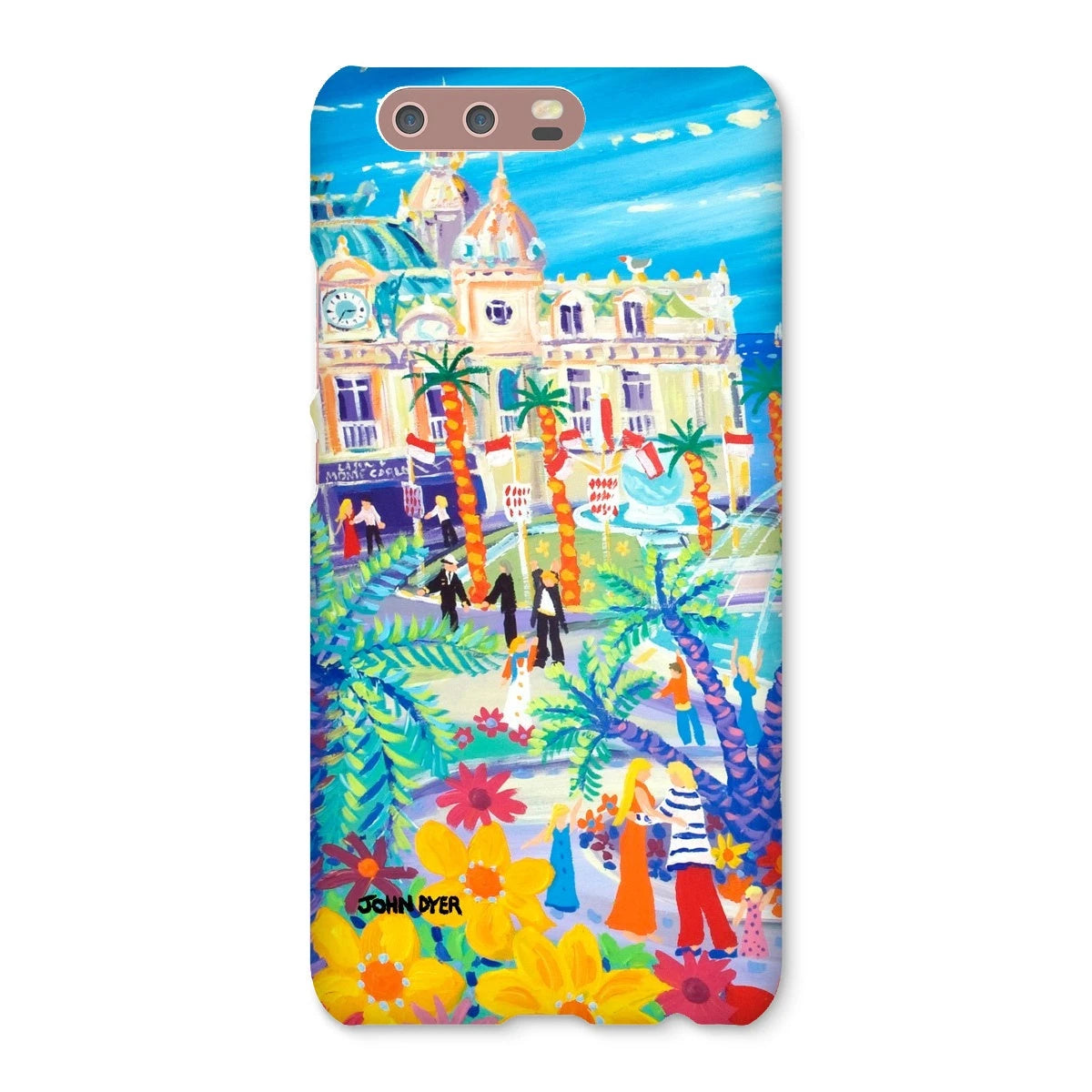 Snap Art Phone Case. Casino Square, Monaco. Artist John Dyer. Cornwall Art Gallery John Dyer