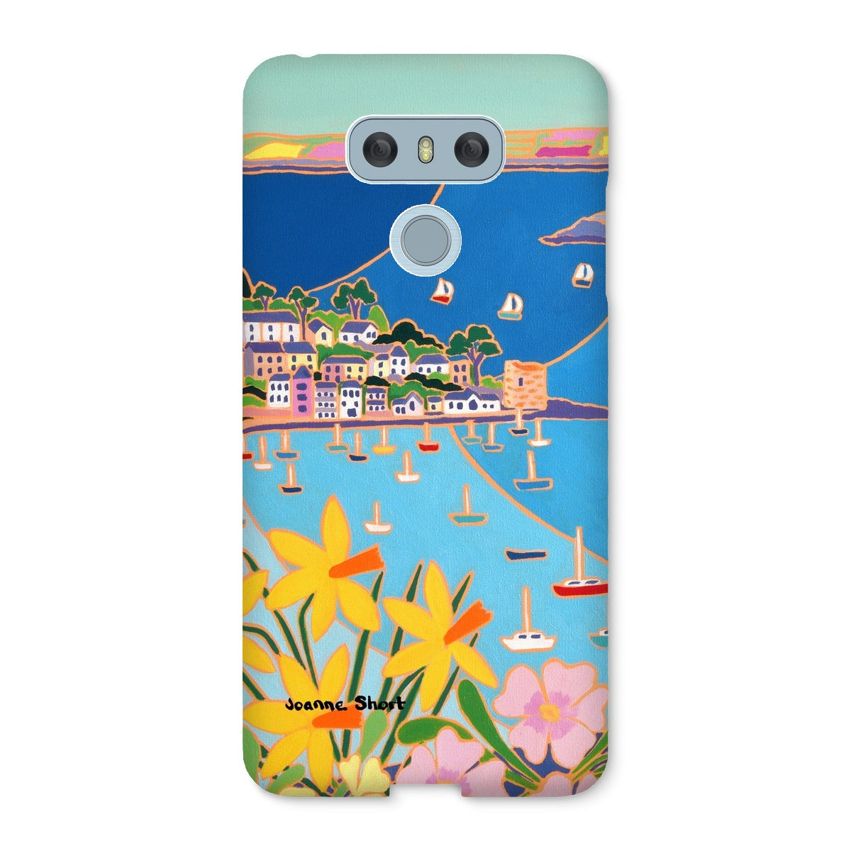 Snap Art Phone Case. Polruan, Fowey River. Artist Joanne Short. Cornwall Art Gallery