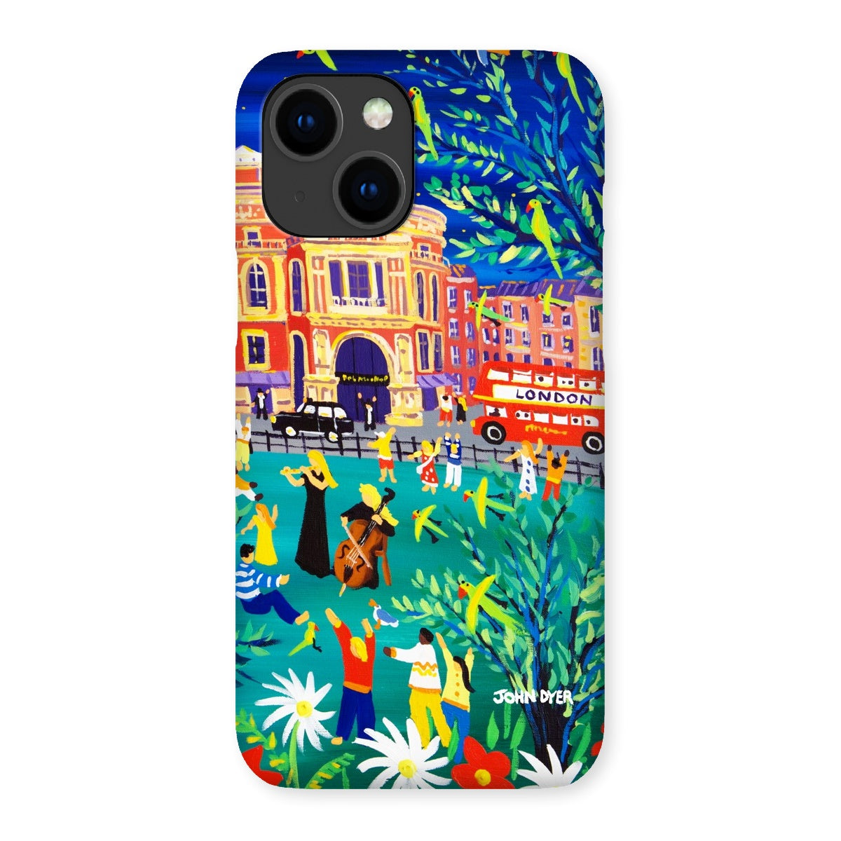 Snap Art Phone Case. Royal Albert Hall, Hyde park, London. Musicians. Artist John Dyer. Cornwall Art Gallery