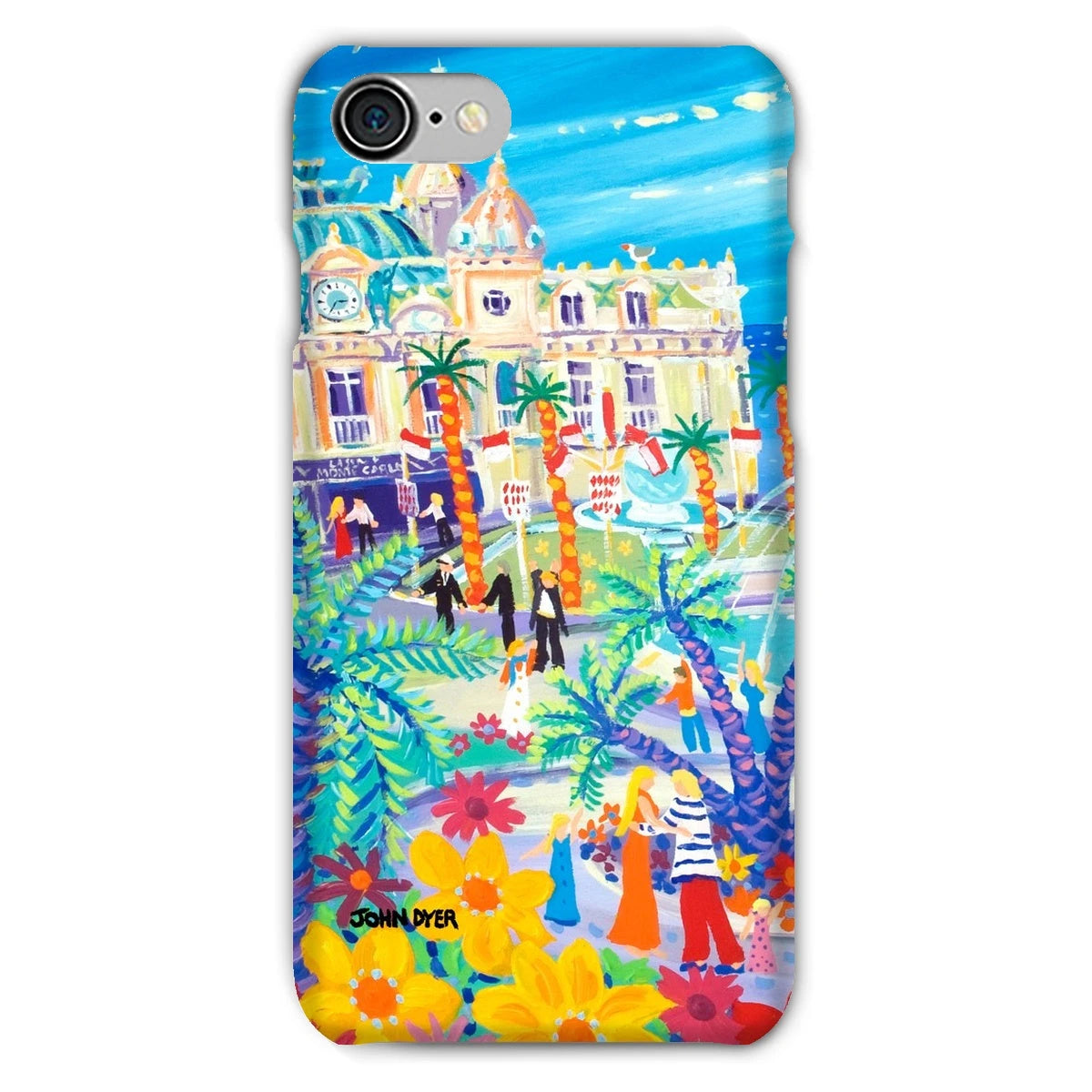 Snap Art Phone Case. Casino Square, Monaco. Artist John Dyer. Cornwall Art Gallery John Dyer