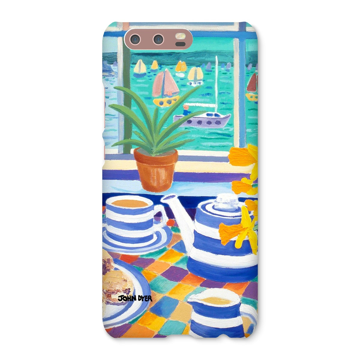 Snap Art Phone Case. Cornishware. Artist John Dyer. Cornwall Art Gallery