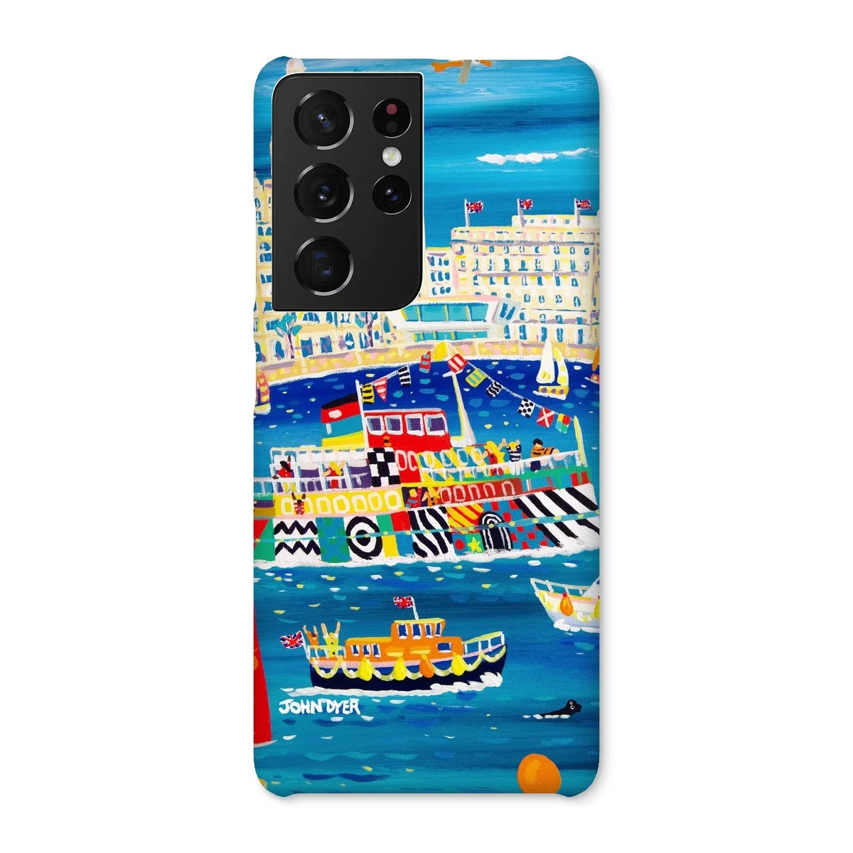 Snap Art Phone Case. Liverpool Mersey River Dazzle Ferry. Artist John Dyer. Cornwall Art Gallery John Dyer