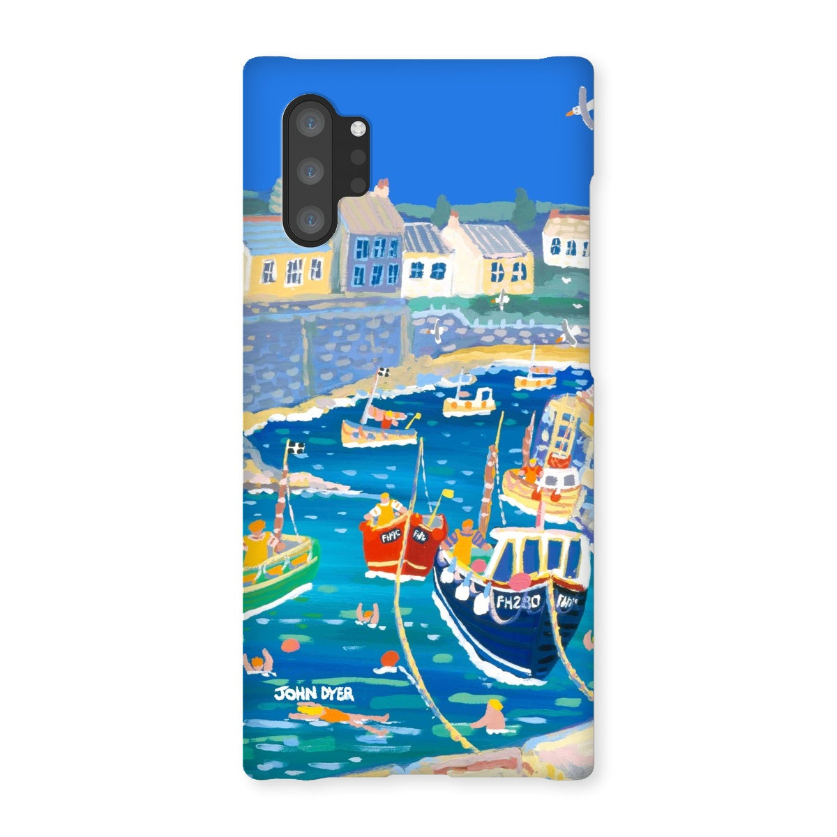 Snap Art Phone Case. Coverack Harbour. Artist John Dyer. Cornwall Art Gallery