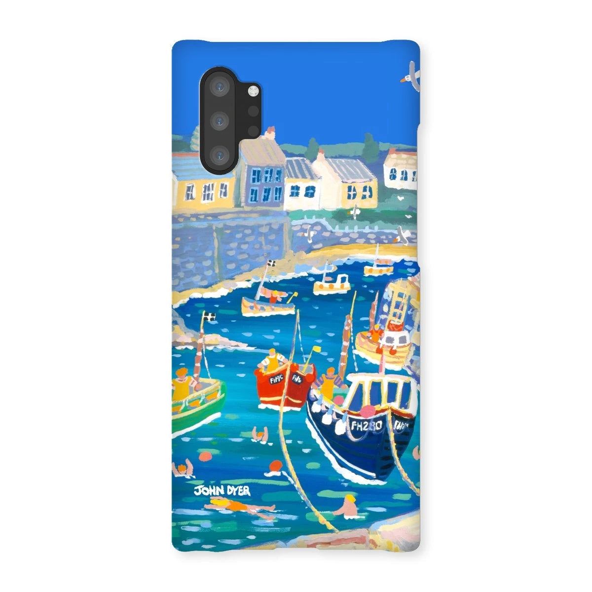 Snap Art Phone Case. Coverack Harbour. Artist John Dyer. Cornwall Art Gallery John Dyer